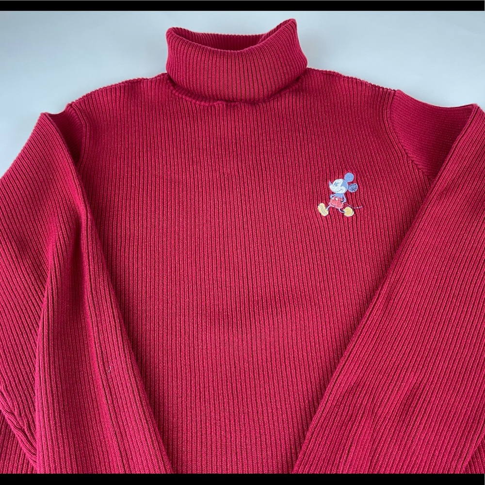 Vintage Disney Mickey Mouse turtleneck sweater size Medium